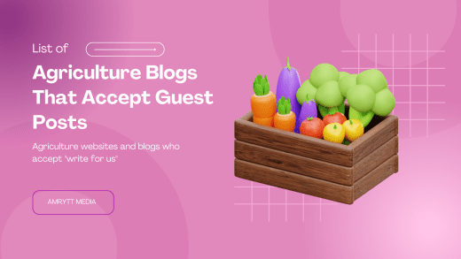 Agriculture Blogs That Accept Guest Posts