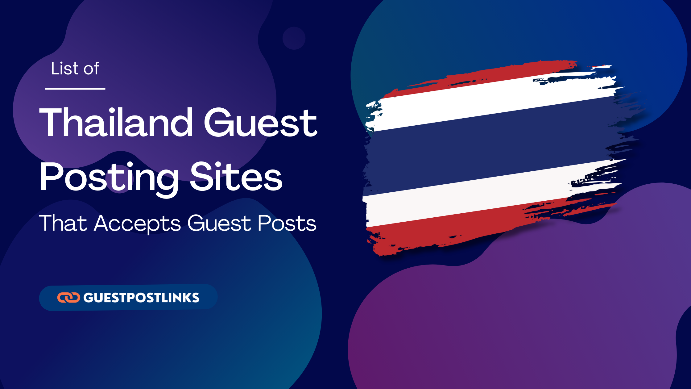 Thailand Guest Posting Sites List