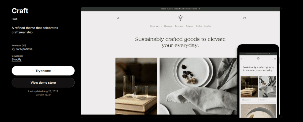 Craft Shopify Theme