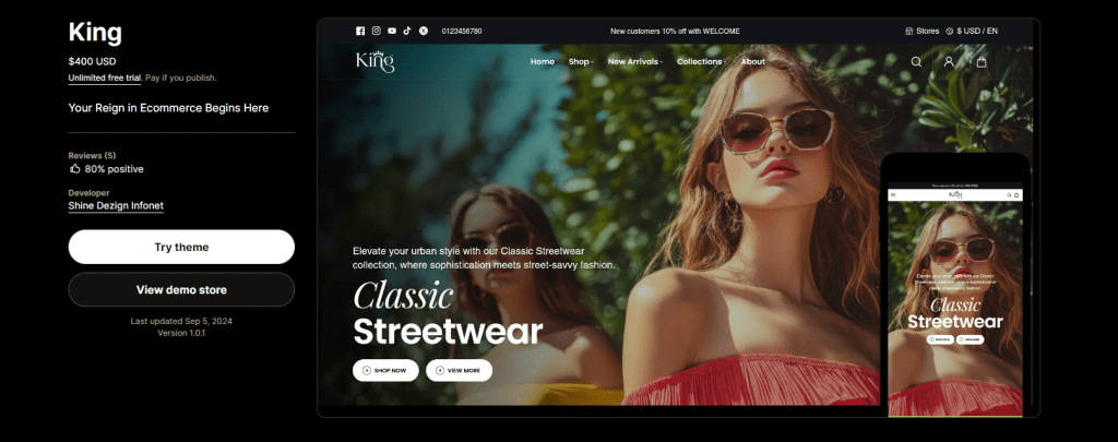 King Shopify Theme