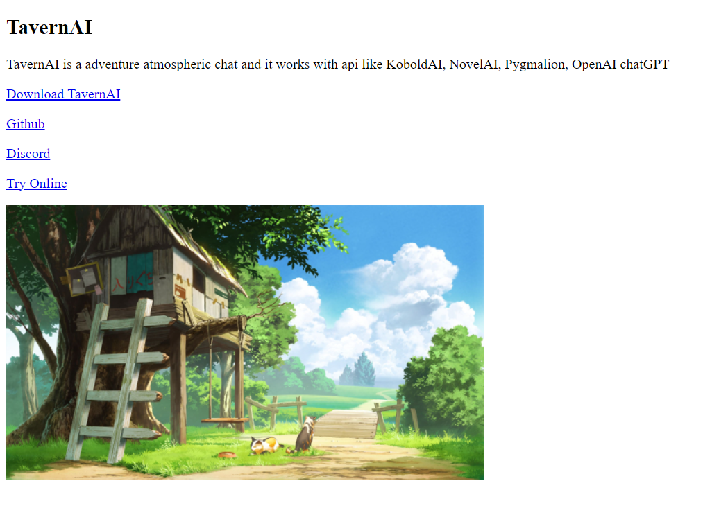 TavernAI - Charcter AI Alternative