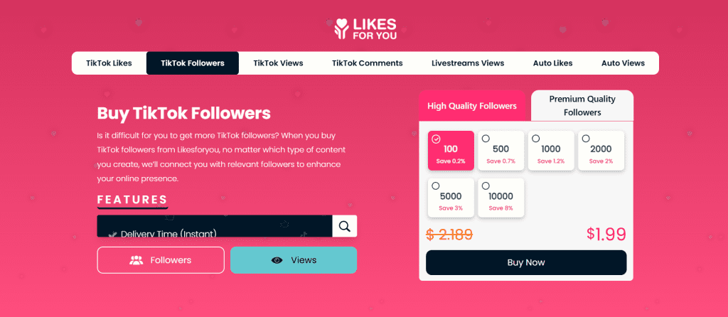 LikesForYou - Buy TikTok Followers