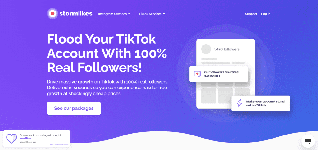 Stormlikes - Buy TikTok Followers