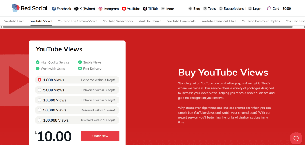 redsocial - Buy YouTube Views