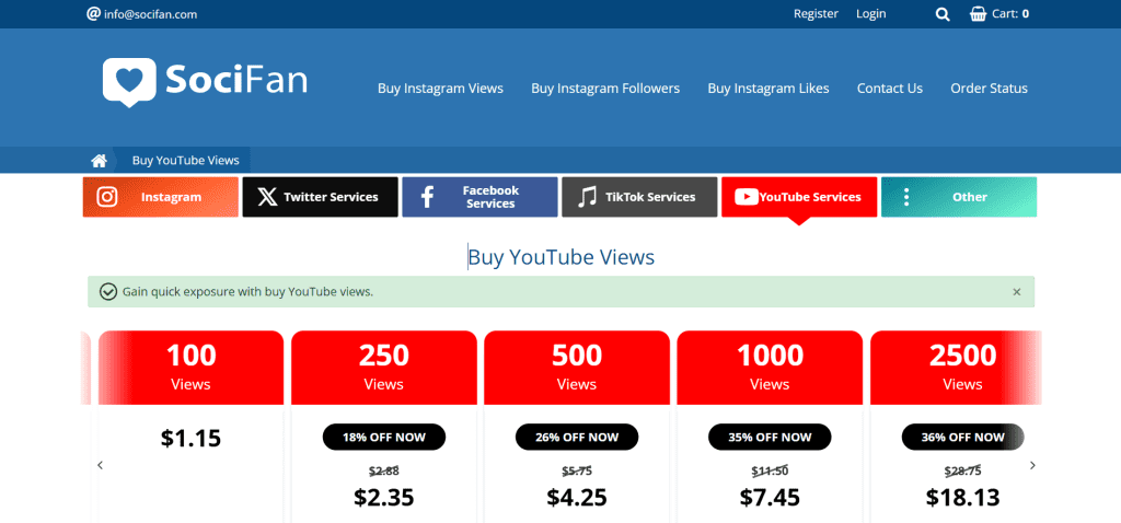 socifan - Buy YouTube Views