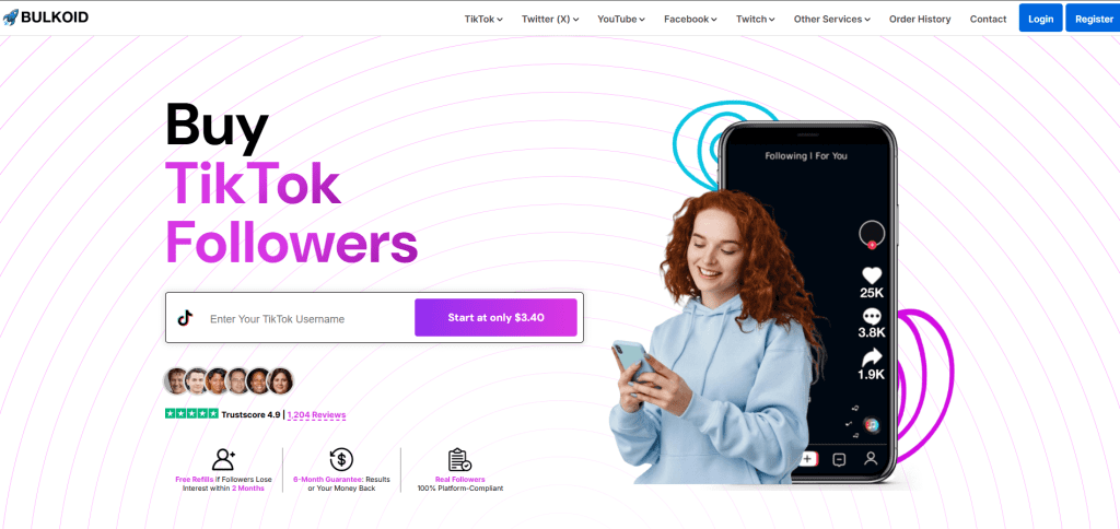 Bulkoid - Buy TikTok Follower Bots