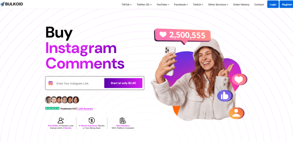 Bulkoid - Buy an Instagram Comment Bot