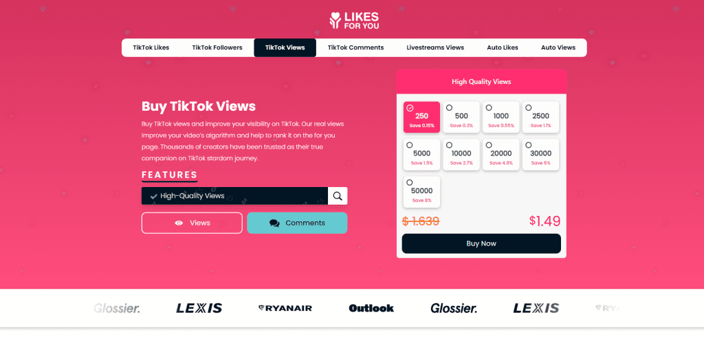Likes For You - Buy TikTok Views