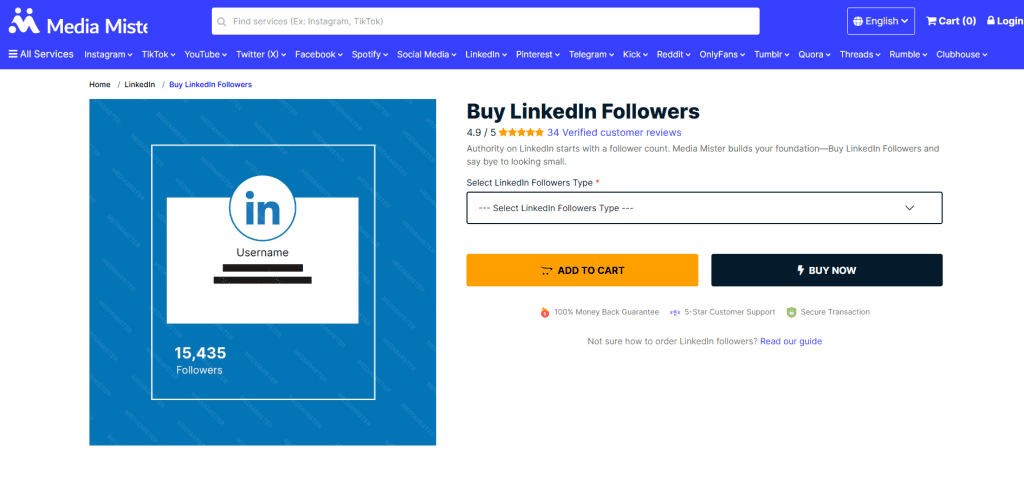 Media Misted - Buy LinkedIn Followers