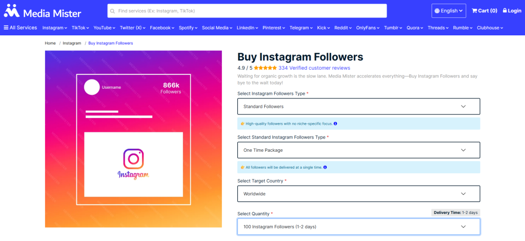 Media Mister Instagram Follower Bots