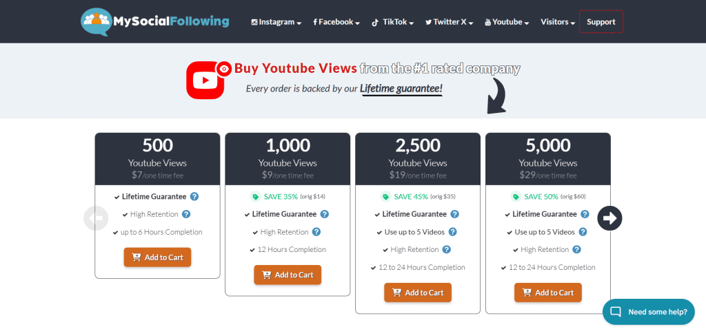 MySocialFollowing - YouTube View Bots
