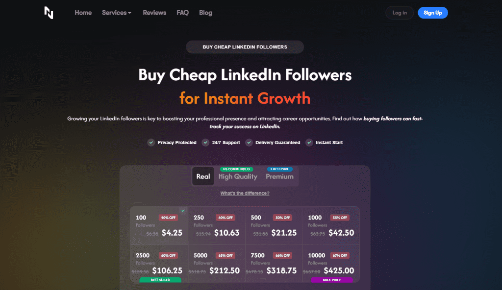 Naizop - Buy LinkedIn Followers