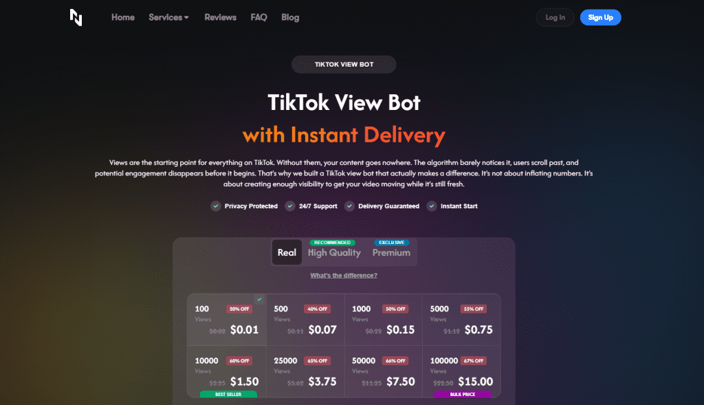 Naizop - TikTok View Bot