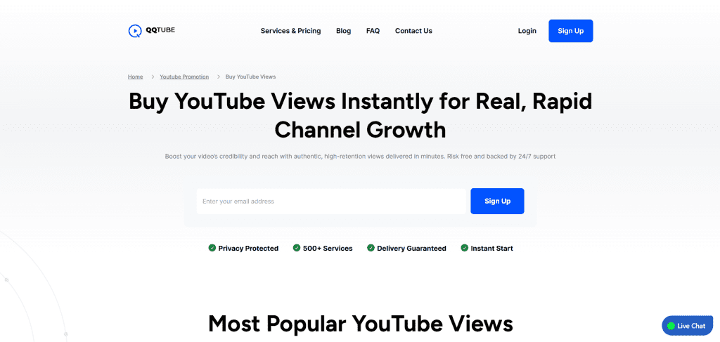 QQTube - YouTube View Bots
