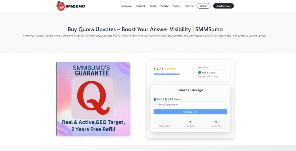 SMM Sumo - Buy Quora Upvotes