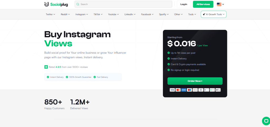 SocialPlug - Buy Instagram Views