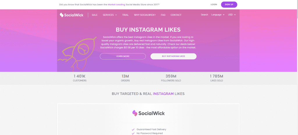 SocialWick Instagram Like Bots