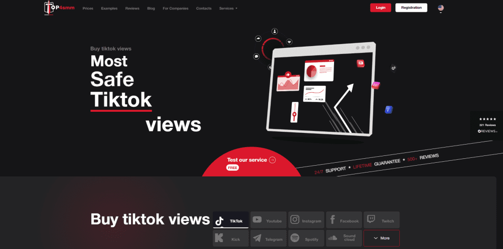 Top4SMM - Buy TikTok Views