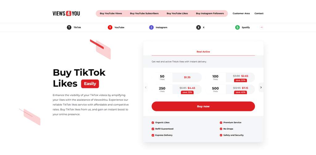 Views4You - Buy TikTok Like