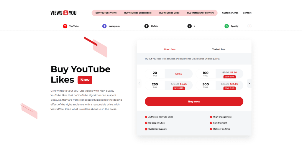 views4you - Buy YouTube Likes